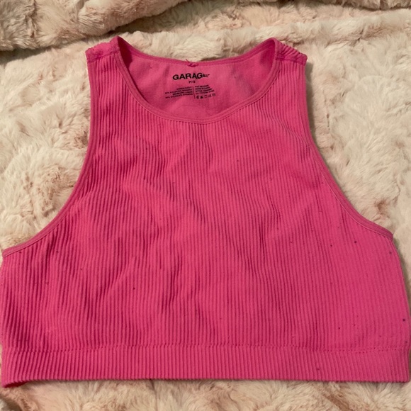 Harte seamless ribbed cropped tank top - Picture 1 of 3